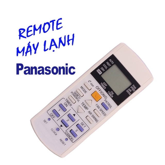 Remote Điều Khiển Máy lạnh, Máy Điều Hòa Panasonic e-ion A75C2817, A75C3298, A75C3060, A75C3159, A75C3182, A75C3184