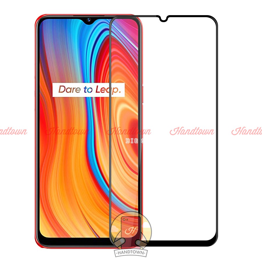 Kính Cường lực Realme C3 Full màn hình 21D Handtown SIÊU BỀN