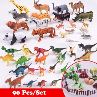 Set 90 đồ chơi mô hình động vật mini thú vị sáng tạo cho trẻ em