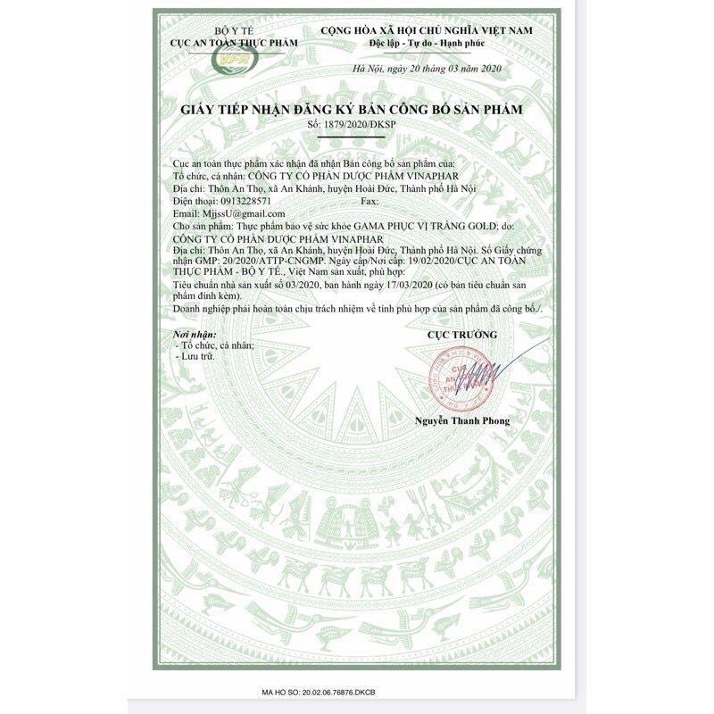 Viên Đại Tràng GAMA PHỤC VỊ TRÀNG Gold Vinaphar - Hộp 30 Viên - Tăng Cường Tiêu Hóa, giảm Chứng Viêm Đại Tràng