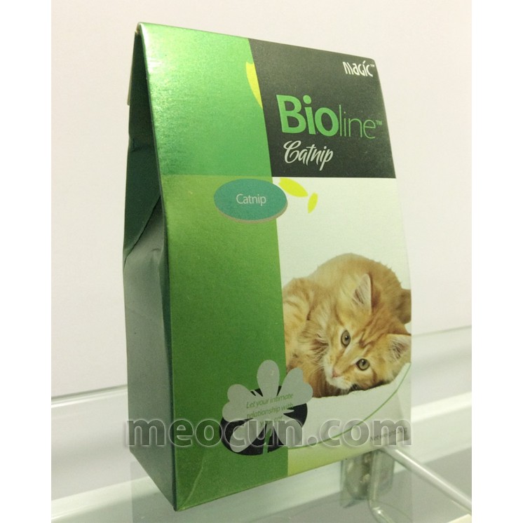 Cỏ catnip Bioline cho mèo - lá cỏ - túi 20g