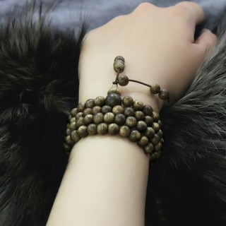 Chuỗi Hạt Vòng Tay Trầm Hương 108 Hạt Size 8 MM, Hàng Thiên Nhiên 100%.