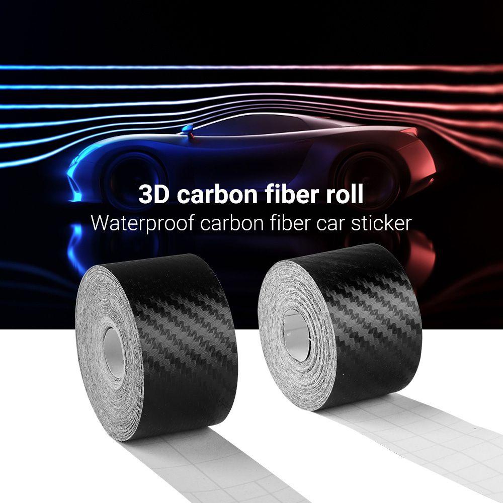 Miếng Dán 3D Bằng Sợi Carbon Chống Trầy Chống Va Đập Cho Cửa Xe Hơi