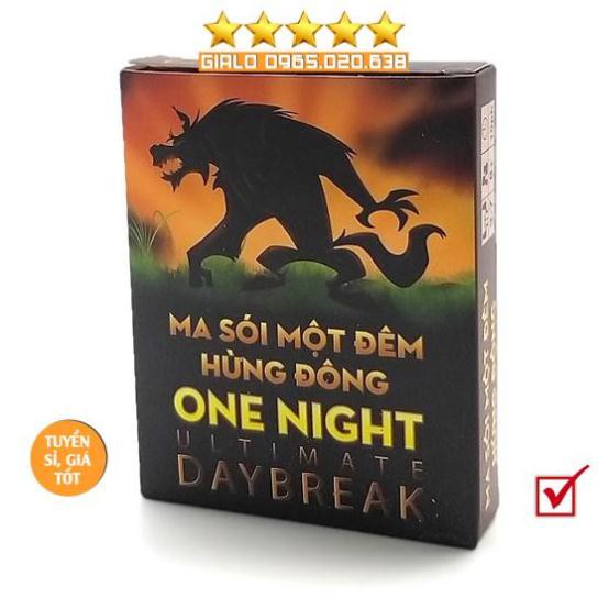 Boardgame Ma Sói One Night Ultimate Day Break-Phiên bản Việt Hóa-Cao Cấp-Trò chơi trí tuệ