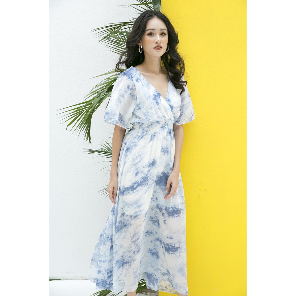 Đầm maxi voan loang màu IFU 2451 | BigBuy360 - bigbuy360.vn