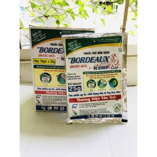 BORDEAUX 25WP ( BOOC - ĐÔ) Hộp/10G * 25Gr - Trừ Nấm Bệnh Cho Cây Trồng