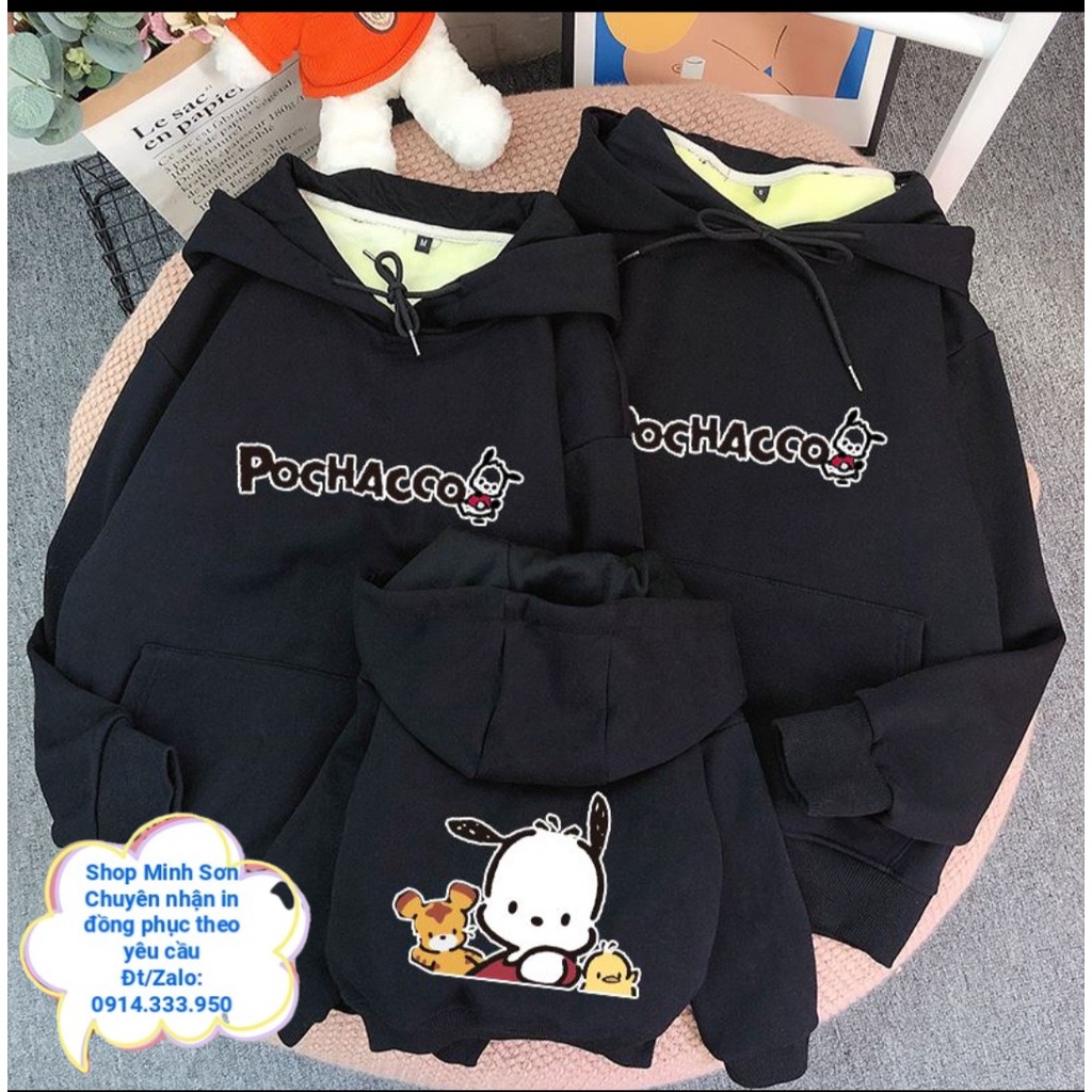🥕🐇🥕VIDEO ÁO NỈ HOODIE THỎ POCHACCO, NỈ MŨ GIA ĐÌNH, ÁO ĐÔI  LOẠI 1 ĐỦ MÀU ĐỦ SIZE