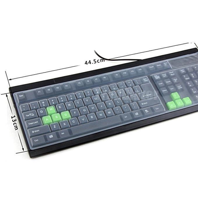 Tấm Silicon Lót Bảo Vệ Bàn Phím Máy Tính - Chống Nước - Chống Bụi - Size Vừa Đa Số Các Bàn Phím