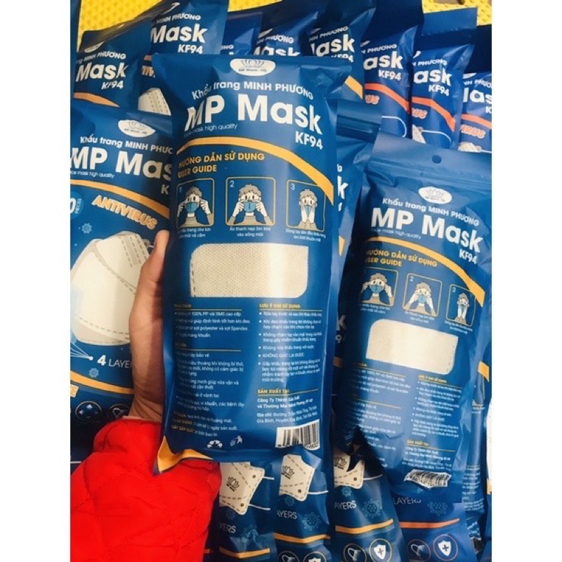 Set 10 Khẩu trang 4 lớp xuất khẩu MP Mask đạt TC ISO ko trôi son, ko bí thở