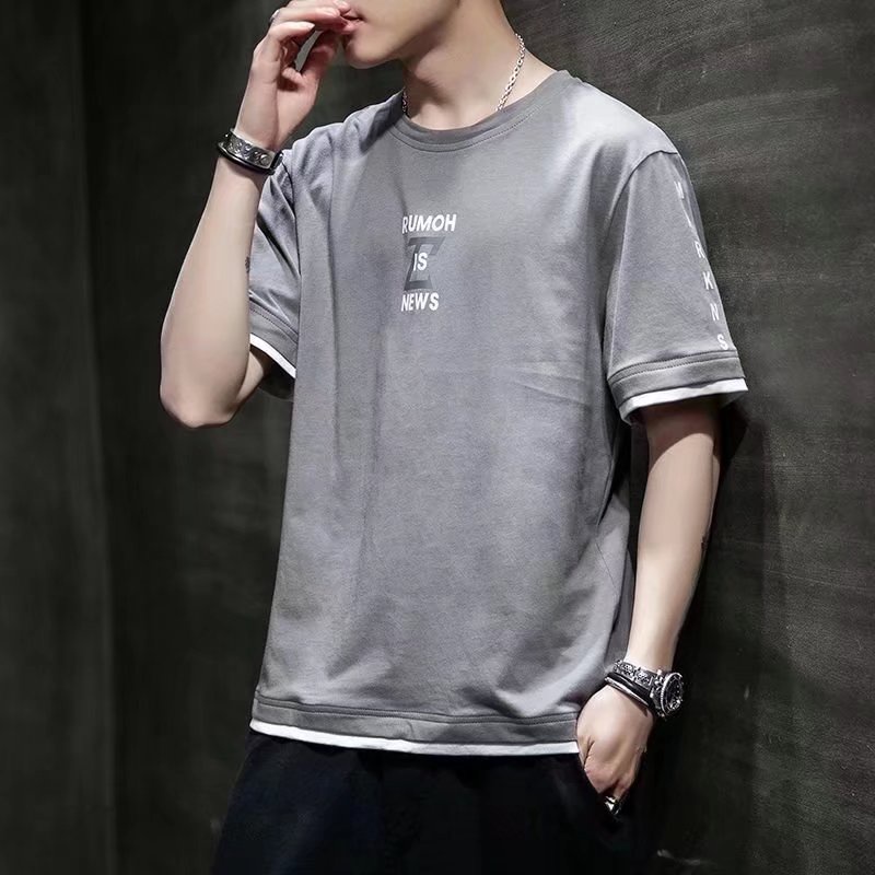 Áo Thun Tay Ngắn Thời Trang Hàn Quốc Cho Nam Size M-3XL