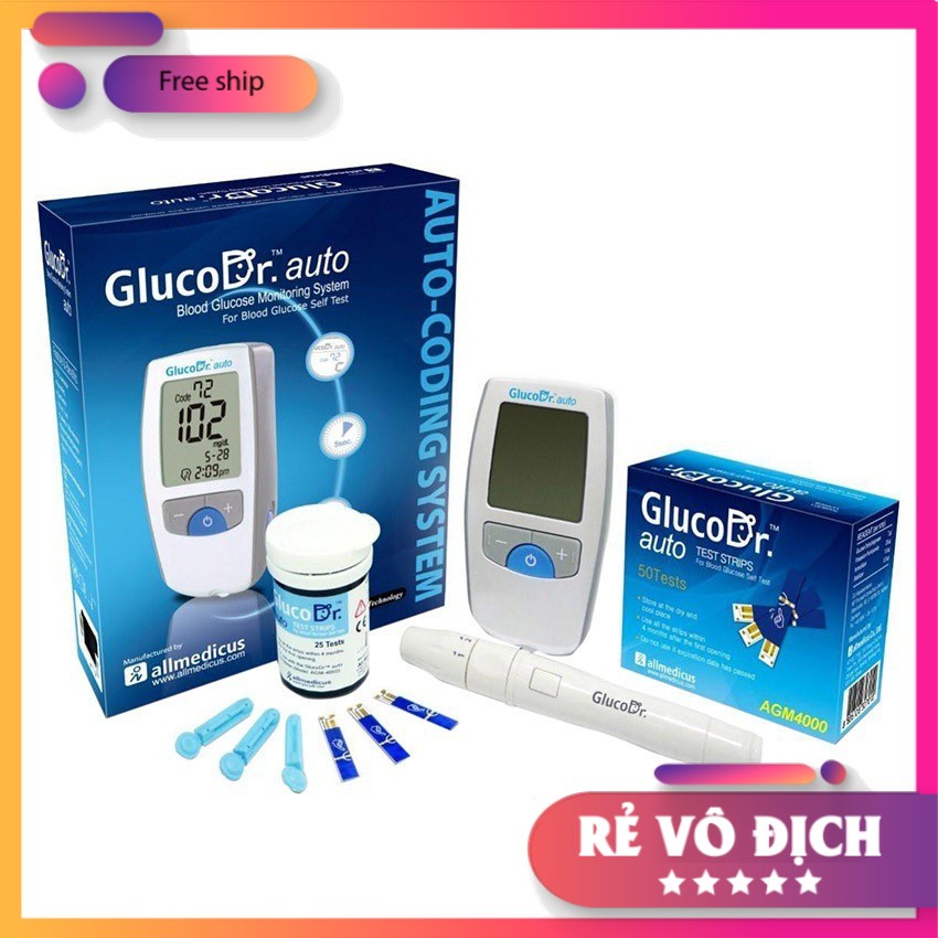 Máy đo đường huyết Gluco Dr Auto AGM 4000 (Trắng)