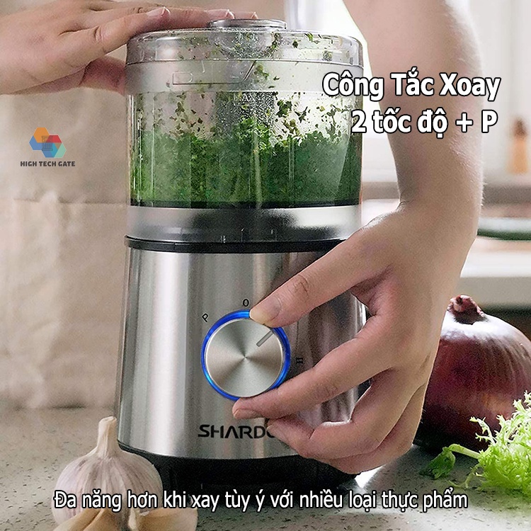 Máy Xay Thịt, Thái Lát, Bào Sợi Rau Củ, Thực Phẩm Fp818s Đa Chức Năng 3 In 1, Lưỡi Xay Và Đĩa Cắt Inox, 3 Tốc Độ Xay