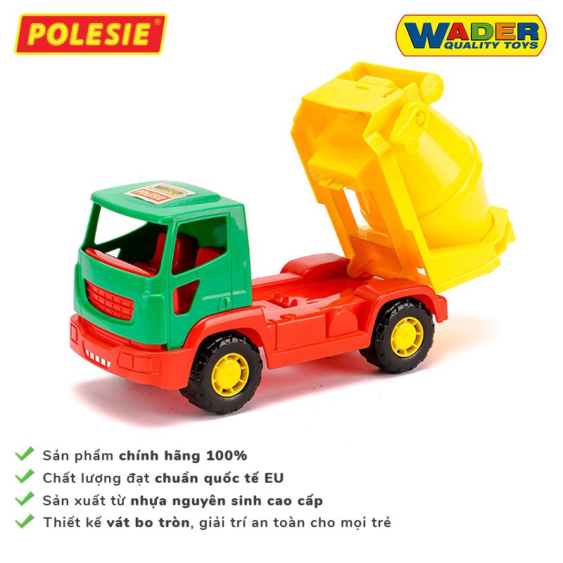 Xe Tải Trộn Bê Tông Xây Dựng Tipper Đồ Chơi POLESIE An Toàn, Siêu Bền Cho Bé - [HÀNG NHẬP KHẨU CHÂU ÂU]
