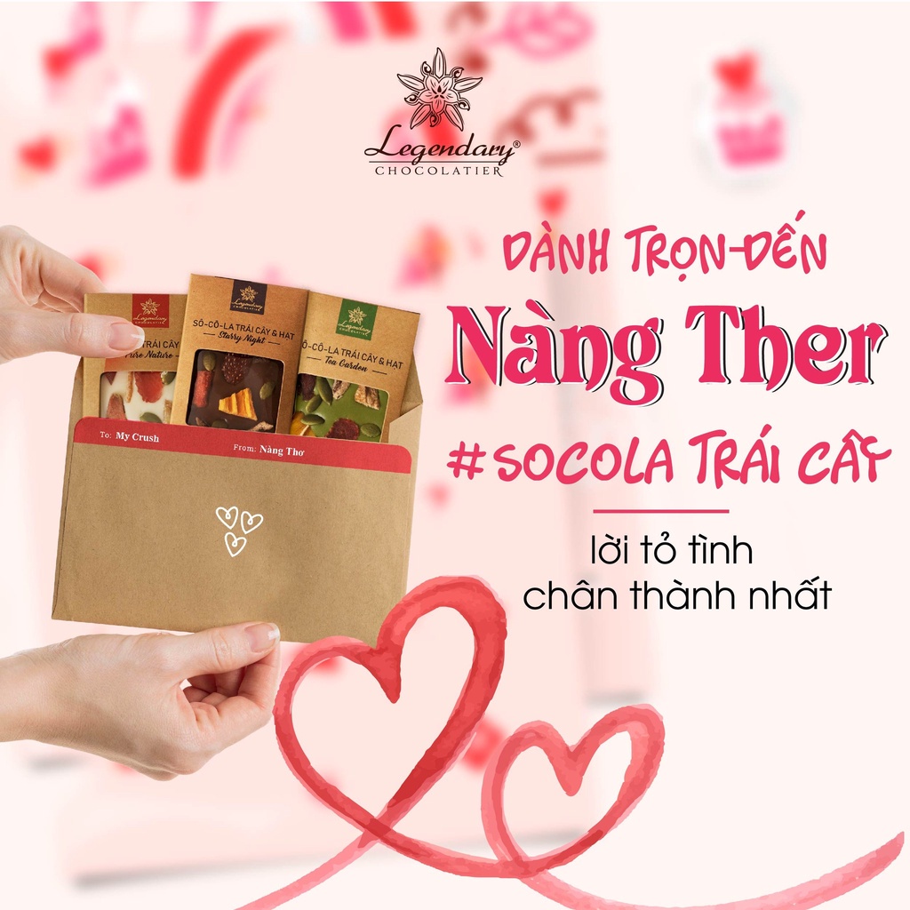 Socola Thanh Trái Cây và Hạt Dinh Dưỡng Legendary Chocolatier 27G