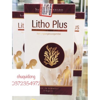 Canxi hữu cơ cho bầu Litho plus canxi từ tảo ( hộp 30 viên _ 60viên )