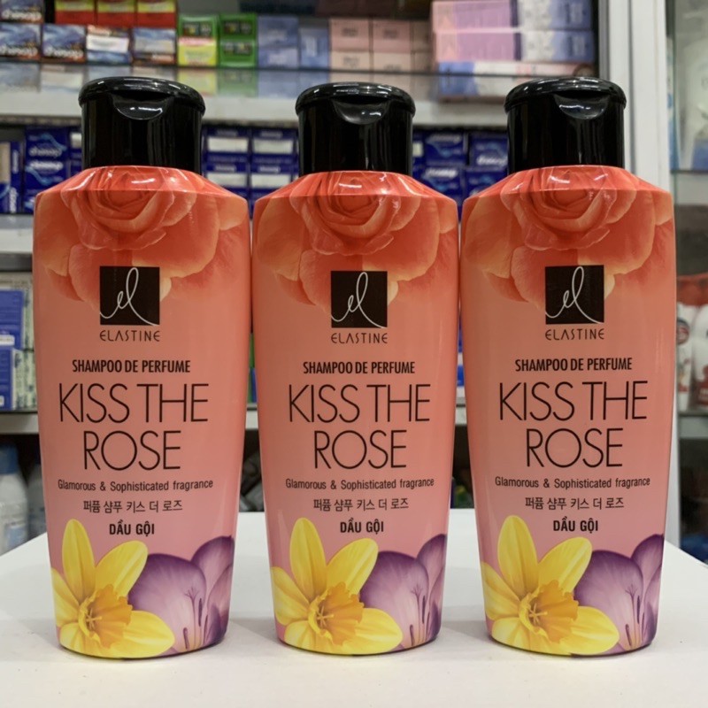 Dầu gội nước hoa Elastine Kiss The Rose óng mượt chắc khoẻ 170ml