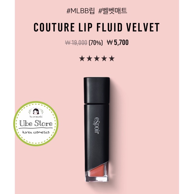 SON LÌ ESPOIR LIPSTICK NO WEAR GENTLE MATTE LIMITED