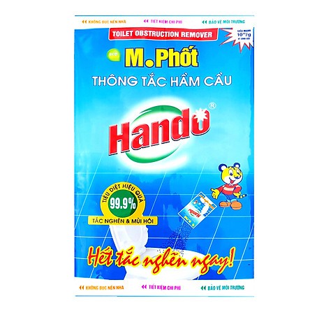 Gói Thông Tắc Hầm Cầu M. Phốt HANDO 300g[Chỉ dùng cho hầm cầu bể phốt không dùng cho đường ống]