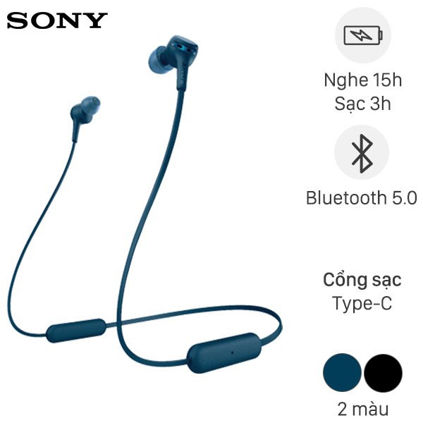 Tai Nghe Bluetooth Nhét Tai Sony WI-XB400 Tặng Túi Đeo Chéo Chính Hãng