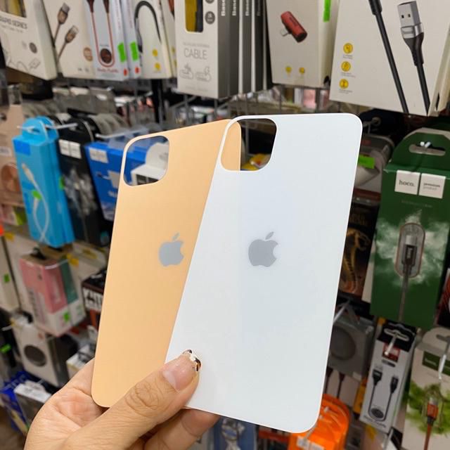 Kính cường lực mặt sau iphone 11 / 11 Pro / 11 Pro Max Full màu lưng máy