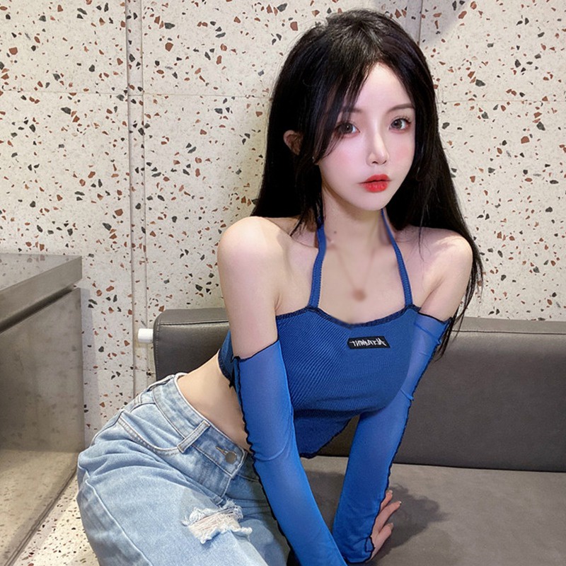 Áo croptop nữ tay dài trễ vai thời trang gợi cảm sành điệu
