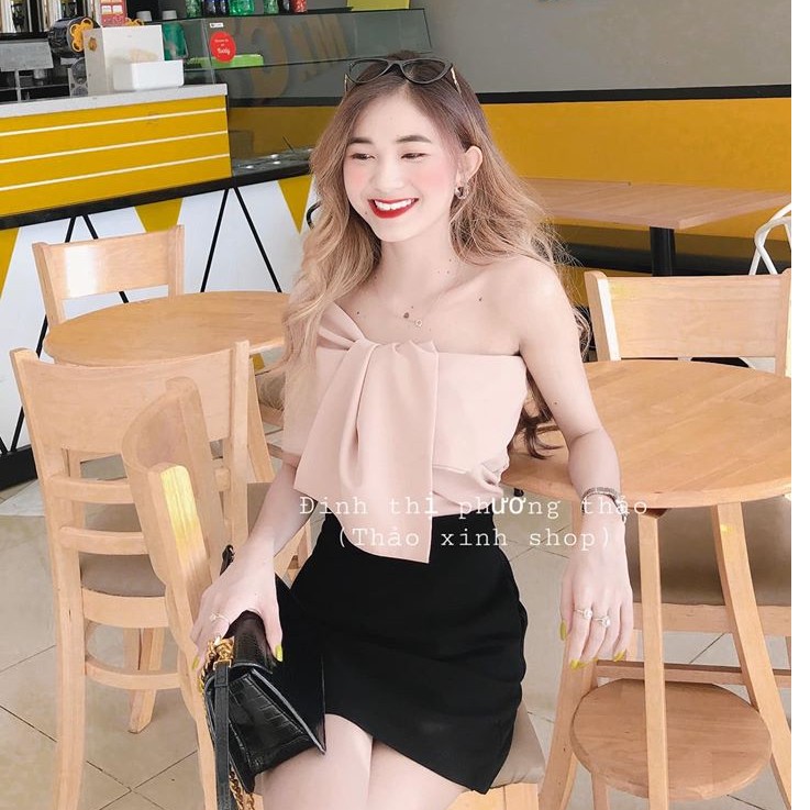 Áo Nữ Áo Kết Nơ Công Chúa Thời Trang Quyến Rũ Thu Hút Thời Trang