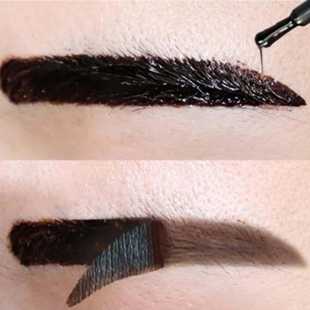 OCEANMAP Gel Xăm Lông Mày 3D 4 Màu Sắc Tùy Chọn Lâu Trôi Kèm Cọ