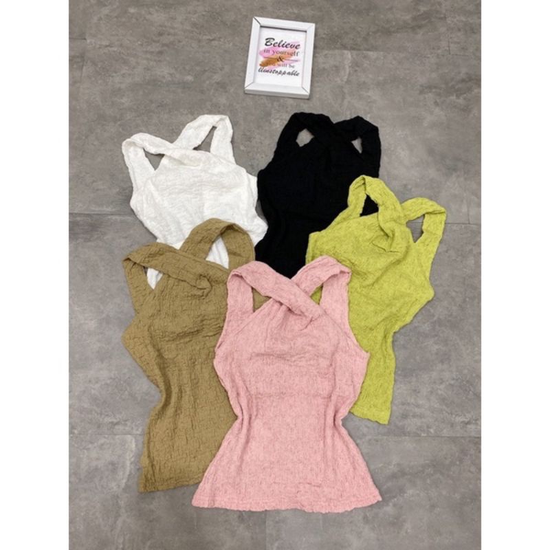 Áo xốp nhăn cổ chéo hàng loại 1 siêu đẹp(kèm ảnh thật) | BigBuy360 - bigbuy360.vn