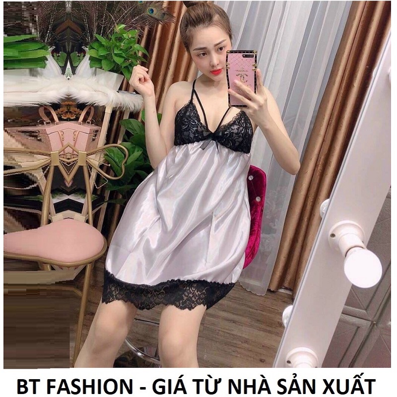 Đầm Ngủ Mặc Nhà Quyến Rũ BT Fashion, Video Thật  + Hình, Video Thật DN01