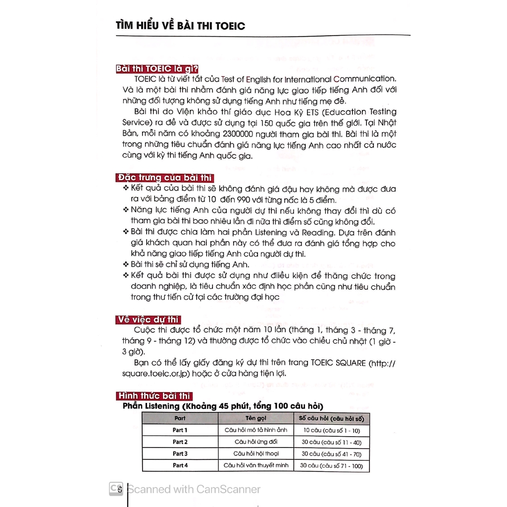 Sách - Words And Phrases The Toeic Test - Từ Và Cụm Từ Cho Kỳ Thi Toeic Test