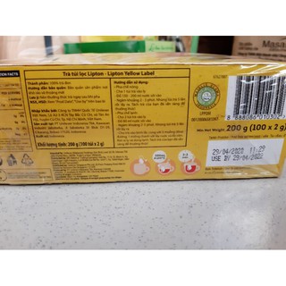 Trà Lipton túi lọc 200g ( 100 gói )