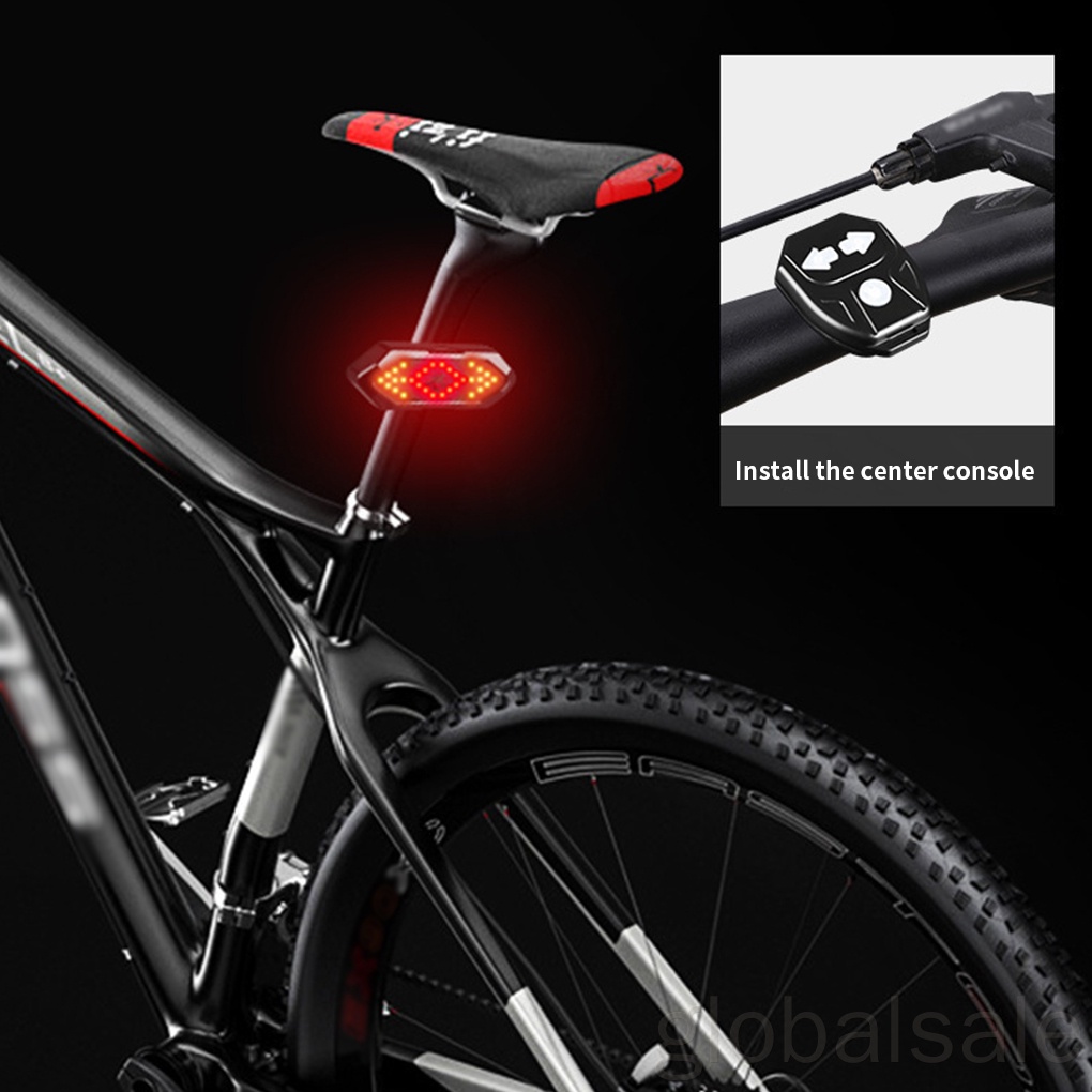 Đèn xi nhan cảnh báo chống thấm nước 60 bóng sạc USB tùy chỉnh tiện lợi cho xe đạp