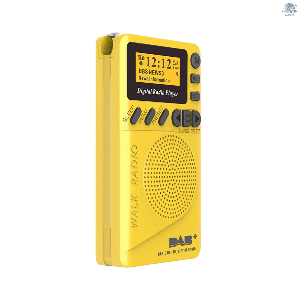 Radio Kỹ Thuật Số Mini P9 Bỏ Túi Dab / Fm Có Màn Hình Lcd + Khe Cắm Thẻ Tf Mp3