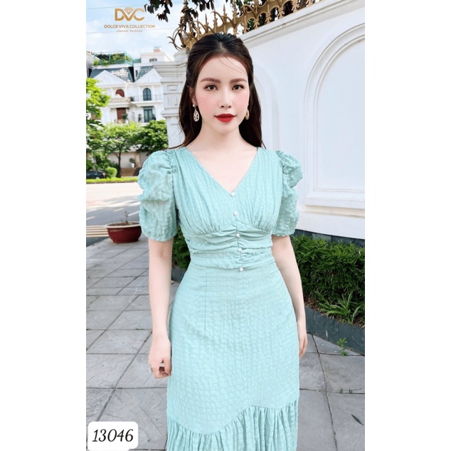 (HCM) Đầm xốp nhún sang trọng nổi bật hàng chuẩn shop siêu xinh - tiểu thư sang trọng cho các nàng KME FASHION