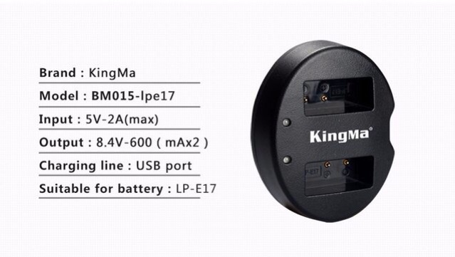 Pin Kingma LP-E17 cho máy canon,tặng hộp pin