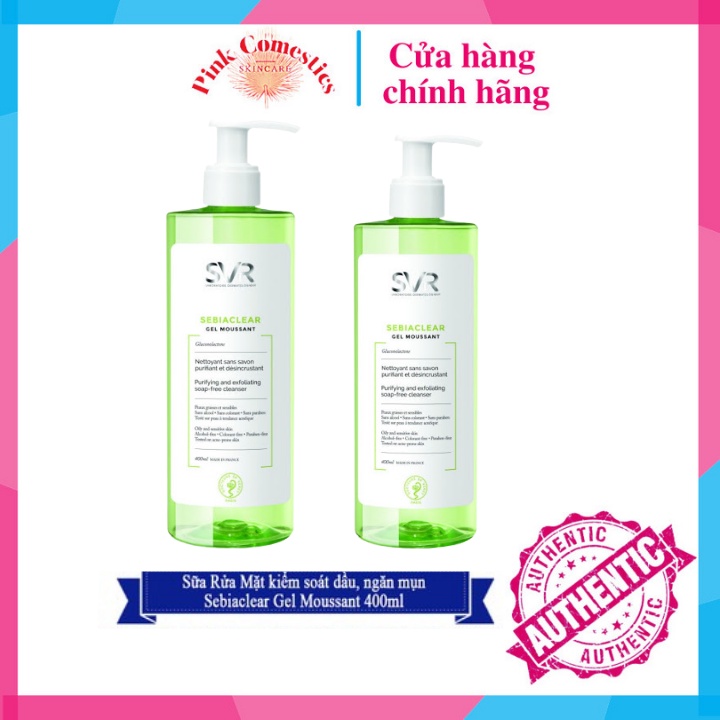 Sữa Rửa Mặt SVR Sebiaclear Gel Moussant 400ml Gel Rửa Mặt SVR Pháp