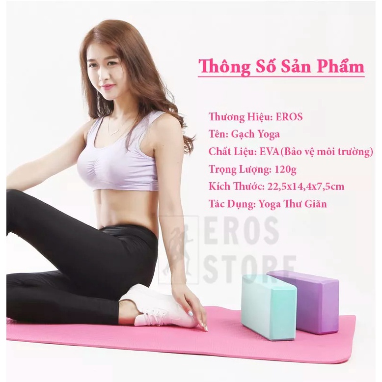 Gạch Tập Yoga Cao Cấp, Dụng Cụ Tập Yoga Tại Nhà Chính Hãng Eros Store