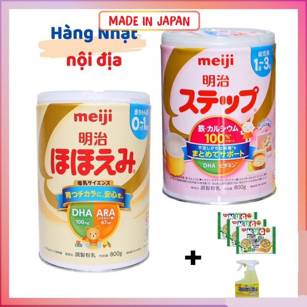 [TẶNG KÈM] Sữa MEIJI Nội Địa Nhật Bản, Sữa MEIJI Số 0, Số 9 820g