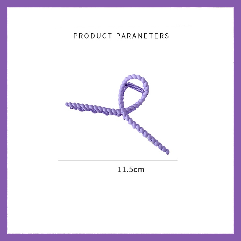 Kẹp Tóc Kim Loại Hình Cá Mập / Hoa Màu Tím / Xanh Dương Độc Đáo Thời Trang Cho Nữ