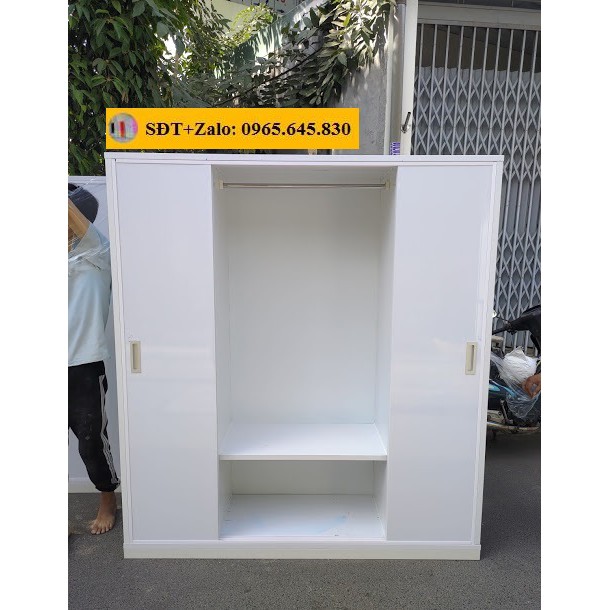 Tủ Nhựa Đài Loan 4 Cánh Cửa Lùa Màu Trắng N203 | BigBuy360 - bigbuy360.vn
