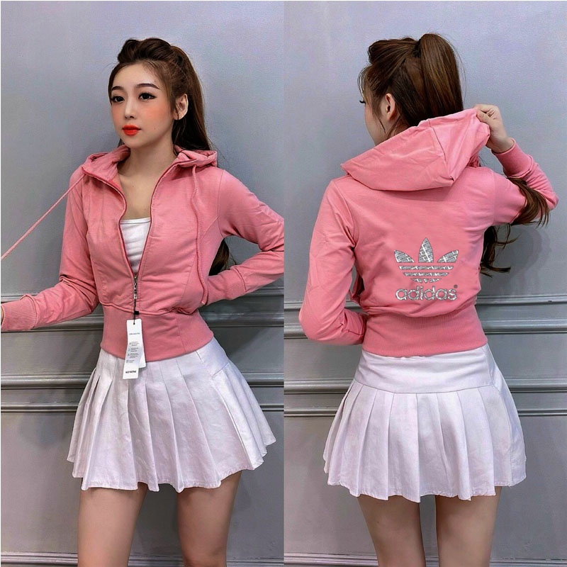 áo khoác lửng nữ croptop freesize 54kg hình in