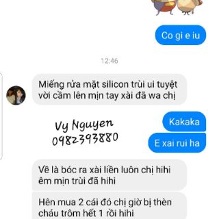 Miếng rửa mặt silicon Hàn Quốc