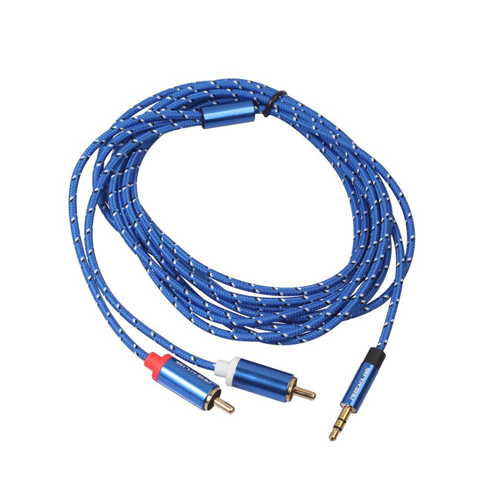Dây cáp chuyển đổi âm thanh AUX 3.5mm sang 2 RCA Chất Lượng Cao