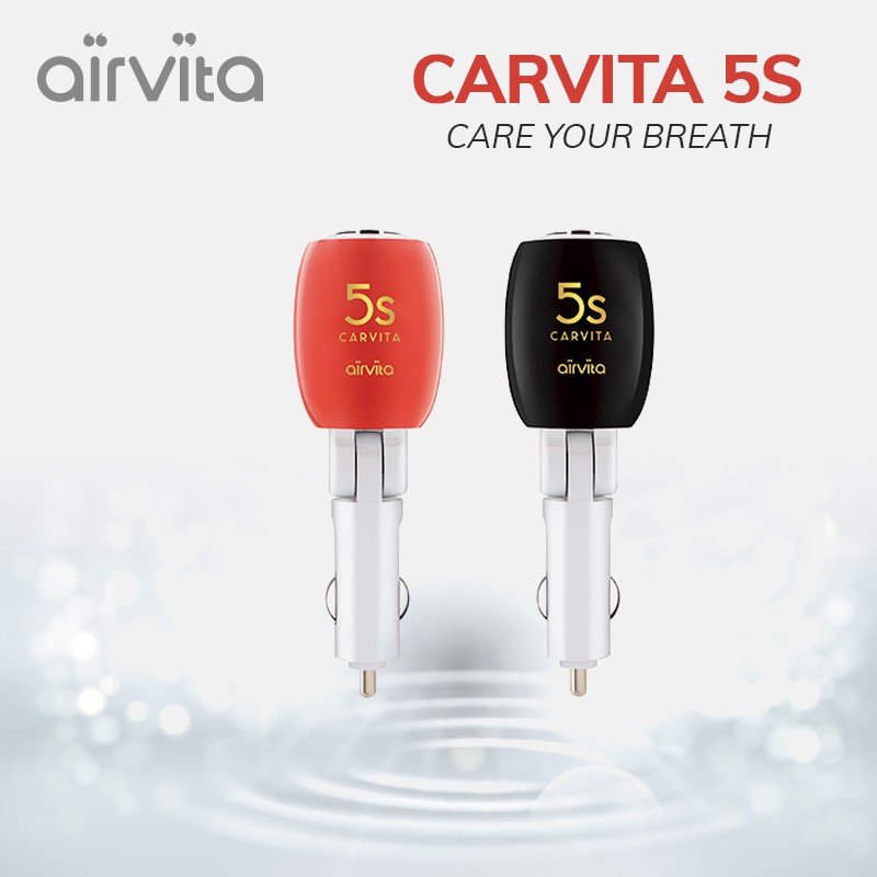 Máy lọc không khí ô tô tạo ion âm Airvita Carvita 5S khử mùi diệt khuẩn -  Hàng chính hãng BH 12 tháng