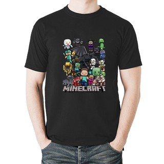 Người Lớn Nửa Tay Áo Thun minecraft minecraft Trò Chơi Tương Phản Phong Cách Mùa Hè Nửa Tay Áo Thun Nam F