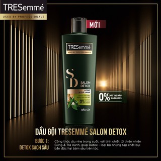 Dầu Gội Tresemme 640g /Tresemme Salon Detox Gừng Và Trà Xanh Tóc Chắc Khỏe