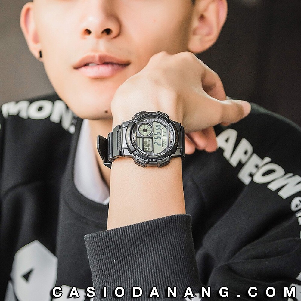 Đồng hồ nam dây nhựa Casio chính hãng Anh Khuê AE-1000W-1AVDF (43mm)