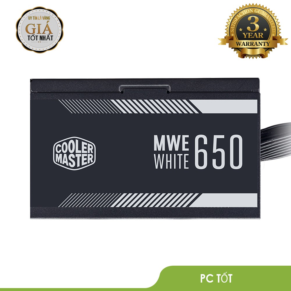 Nguồn máy tính Cooler Master MWE 650 White V2 650W (80 Plus Standard/Màu Đen) - Chính hãng