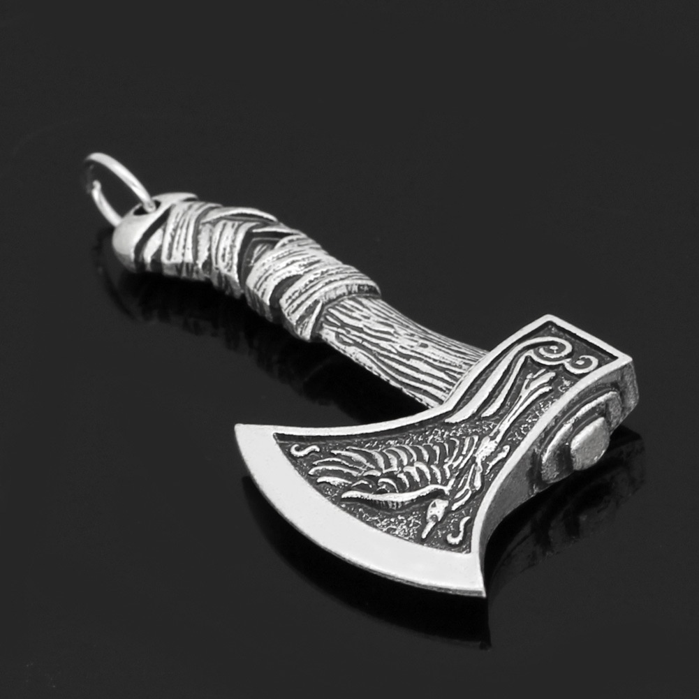 Vòng cổ dây chuyền màu bạc nam nữ unisex Titan Merin Accesories đẹp phụ kiện thời trang - Vòng Cổ Axe