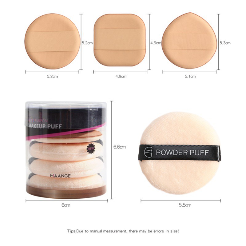 [Hàng mới về] Set 6 Mút Trang Điểm Nhiều Hình Dạng Chuyên Dụng Chất Lượng Cao